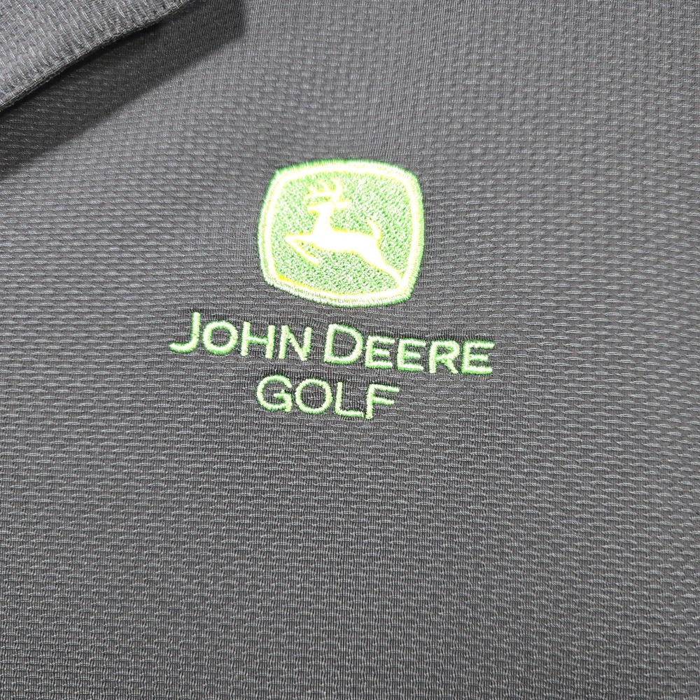 Nike Golf John Deere Polo Shirt Mens 3XL Black Dri-FIT Distributor of the Year - Picture 3 of 12